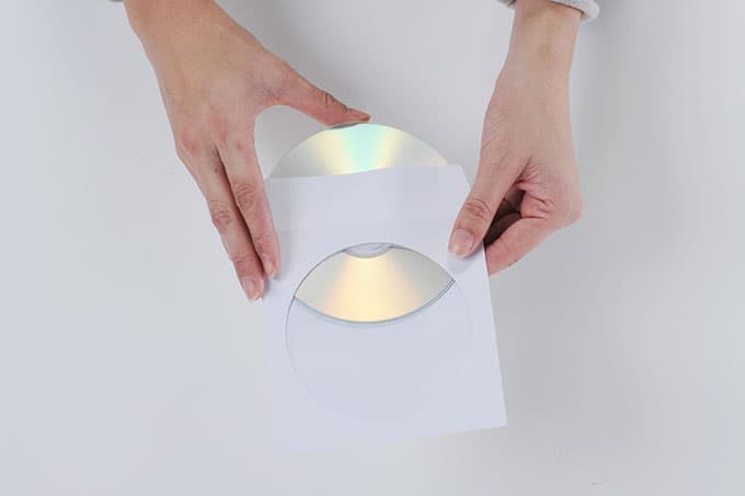 CD紙ジャケット 封筒型 蓋止め付き 片面透明窓 200枚セット