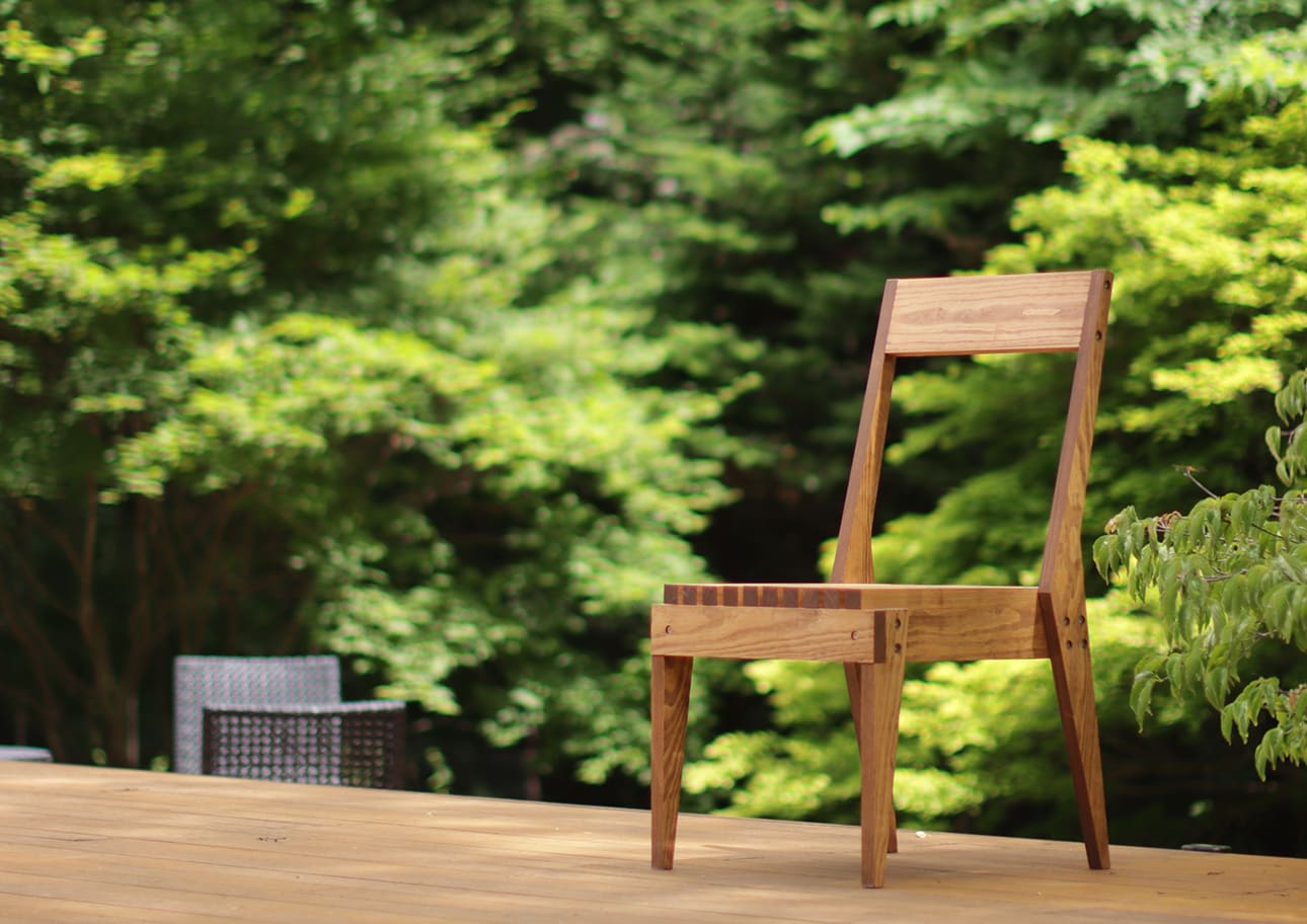 EXA ガーデンチェア-02 木製 椅子 アウトドアチェア 屋外チェア