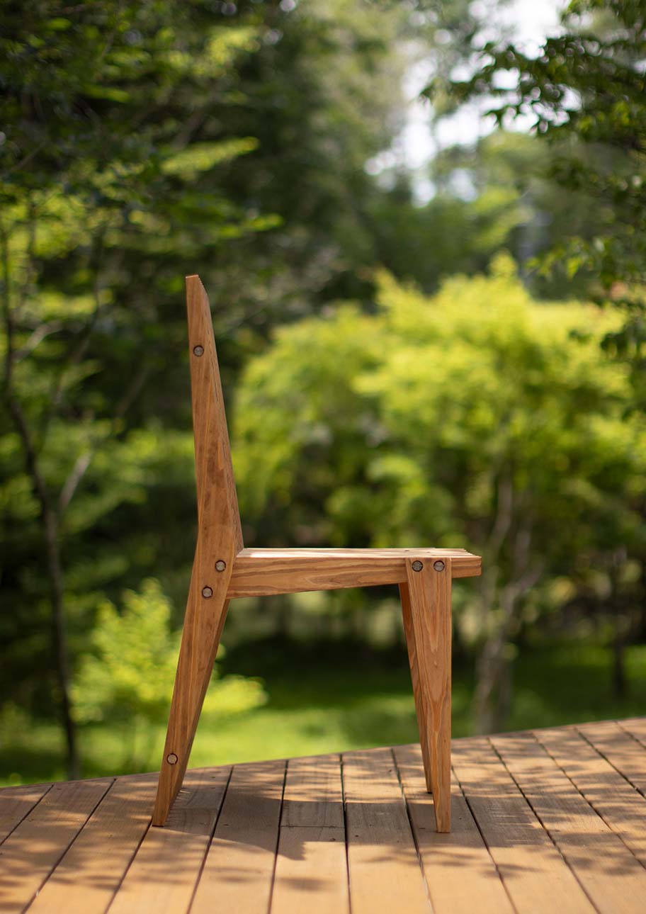 EXA ガーデンチェア-03 木製 椅子 アウトドアチェア 屋外チェア