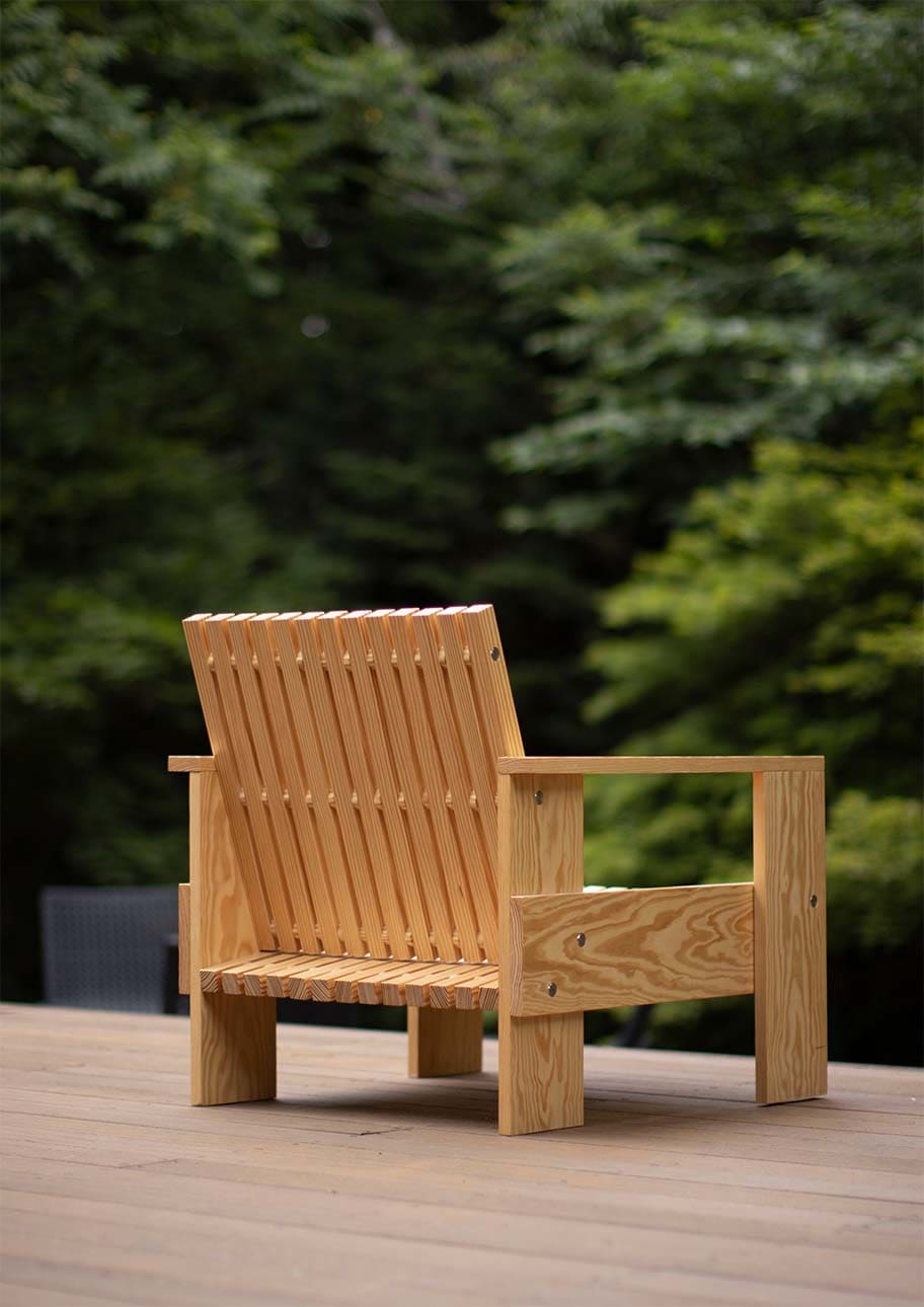 EXA クレイトチェア 木製 椅子 アウトドアチェア 屋外チェア
