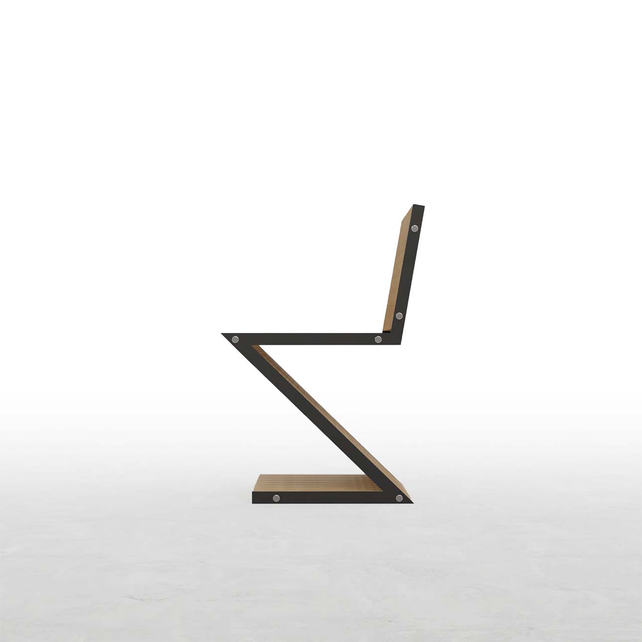 EXA ジグザグチェア 木製 椅子 アウトドアチェア 屋外チェア