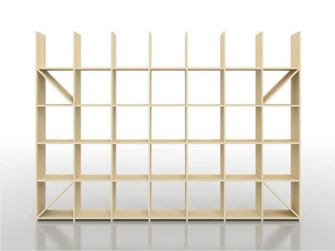 クリエイティブな家具 壁一面の本棚