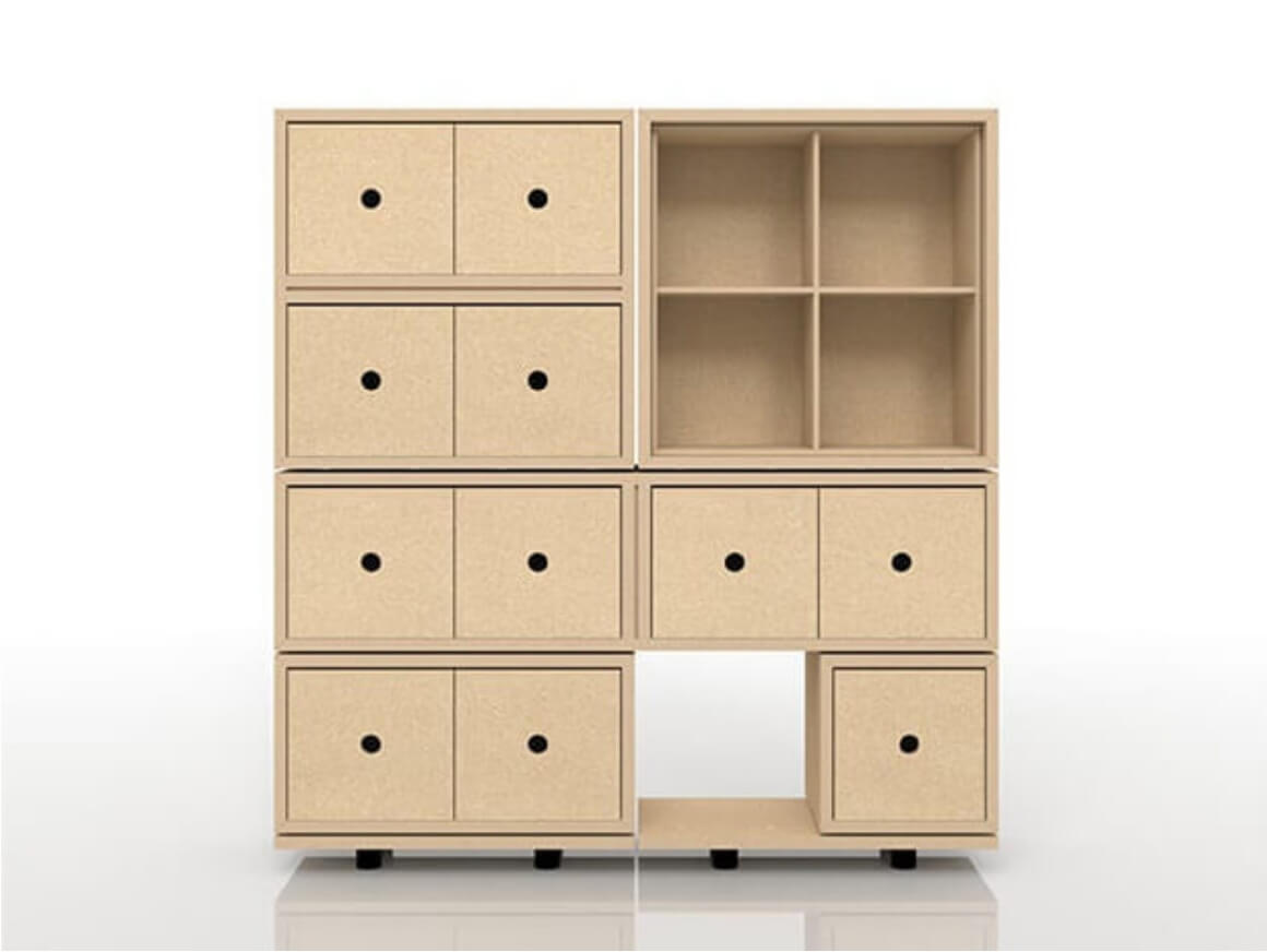 クリエイティブな家具 ビー玉でスタッキングする収納