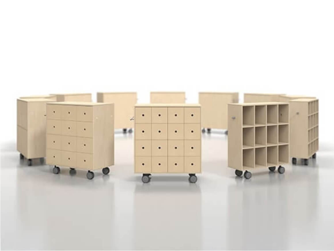 クリエイティブな家具 キャスター付き収納カート