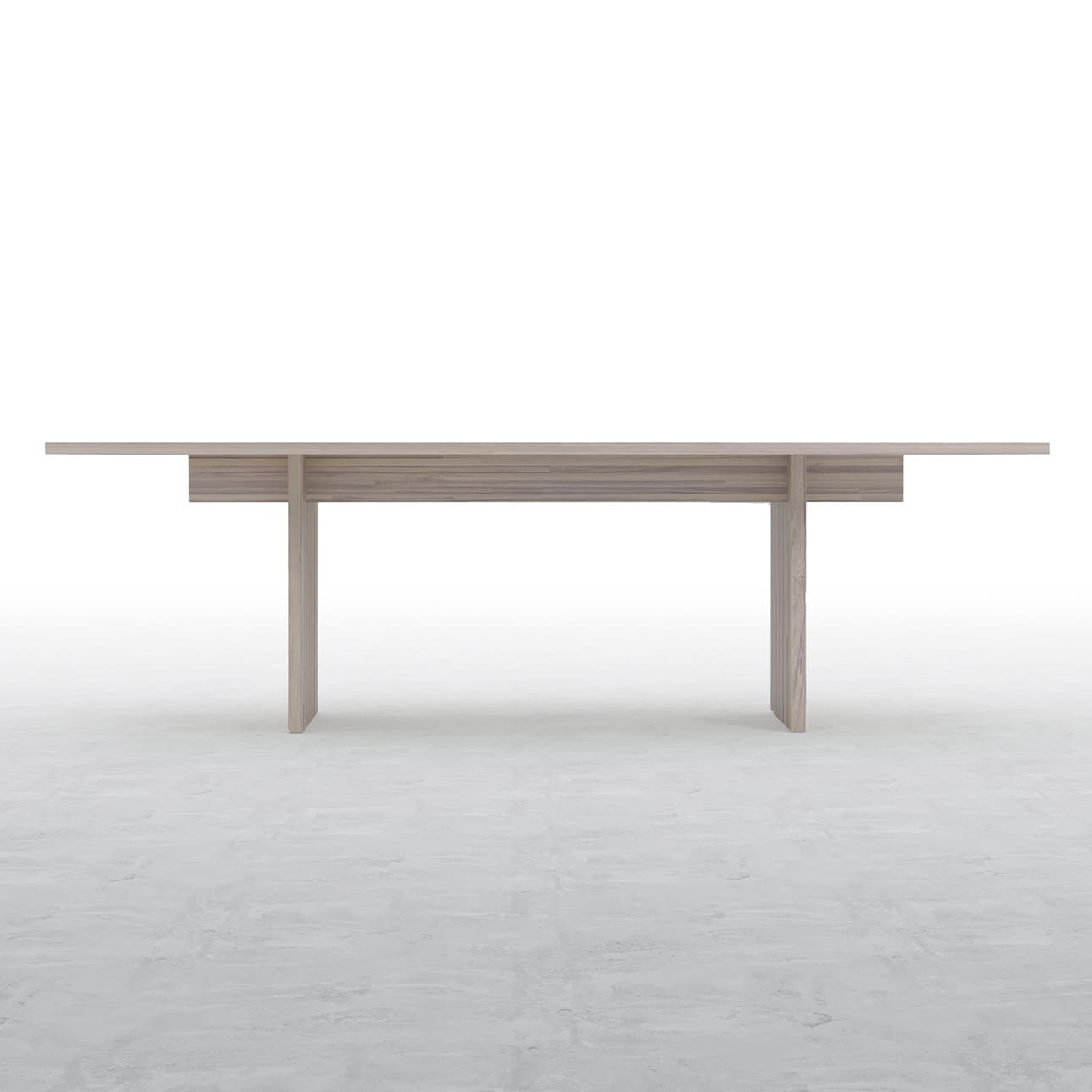 Tavola ダイニングテーブル 木製脚 幅2400×奥行900㎜ ハックベリー（ホワイト）