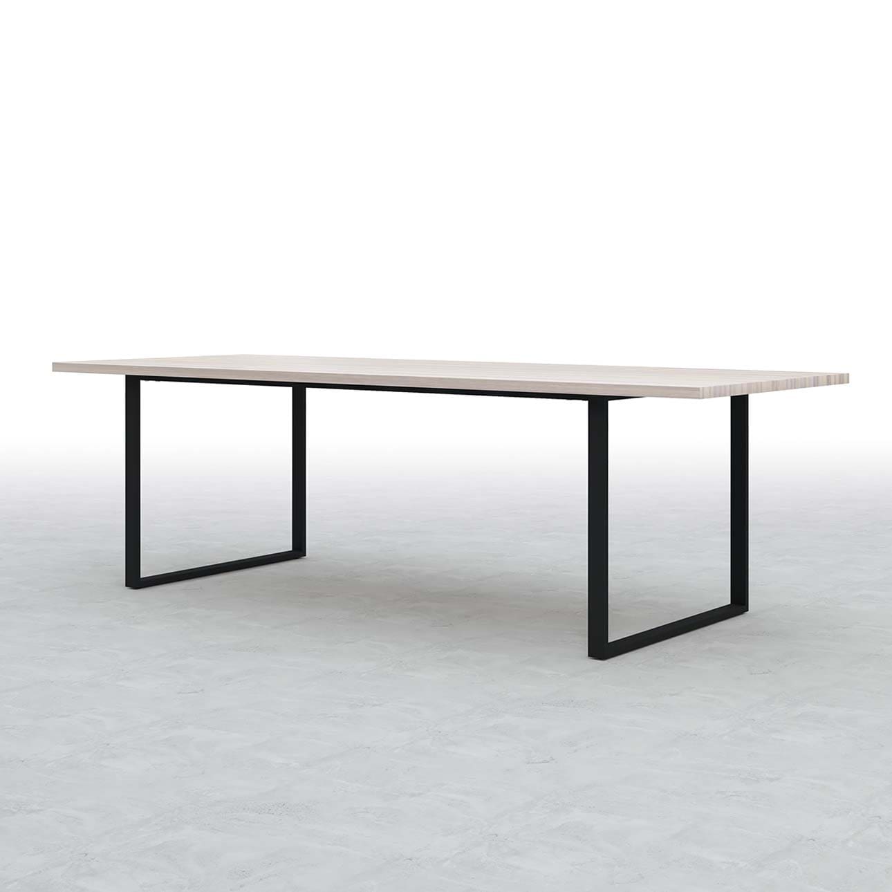 Tavola ダイニングテーブル スチール脚（RO） 幅2400×奥行900㎜ ハックベリー（ホワイト）