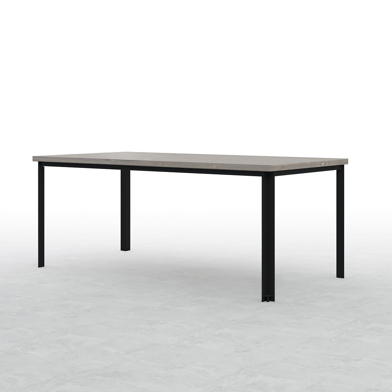 Tavola 作業テーブル スチール脚（SL） 幅1800×奥行900㎜ スプルス積層パネル（浮造り調）
