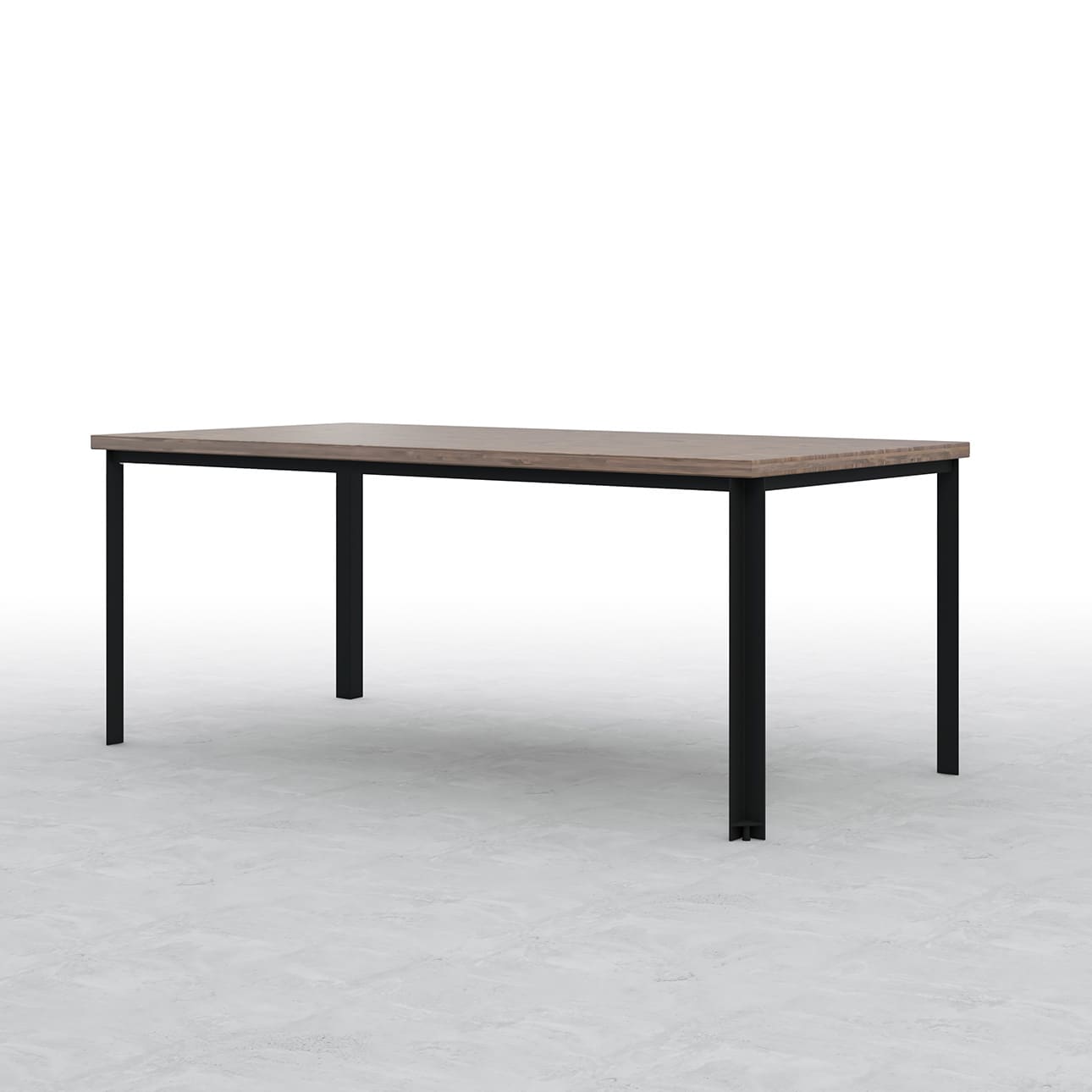 Tavola 作業テーブル スチール脚（SL） 幅1800×奥行900㎜ スプルス積層パネル（ウォールナット調）