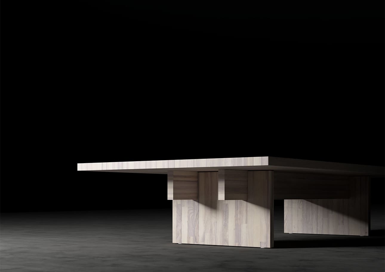 座卓 木製脚 幅1800 奥行900 天然木 無垢集成材 食卓 ローテーブル シンプル スタイリッシュ モダン おしゃれ 大型 大きい