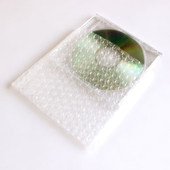 CD発送用 エアキャップ袋（プチプチ梱包材）CD1枚用 200枚セット|CD袋