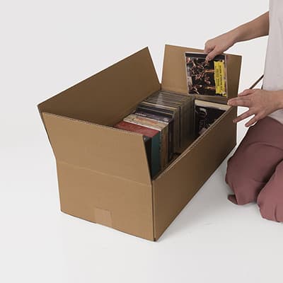 CD用 段ボール箱 100枚用 10箱セット|CD袋 保管用品の通販ならマルゲリータ