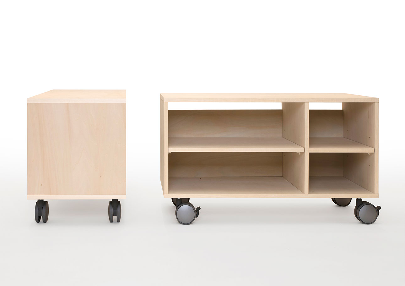 Storage Cart キャスター付きプリンター台 2段タイプ(A3用紙収納)