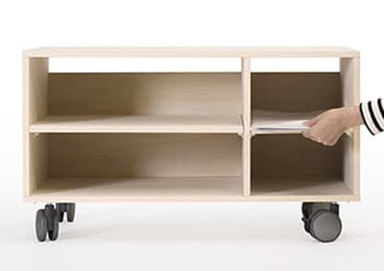 Storage Cart キャスター付きプリンター台 2段タイプ(A3用紙収納)