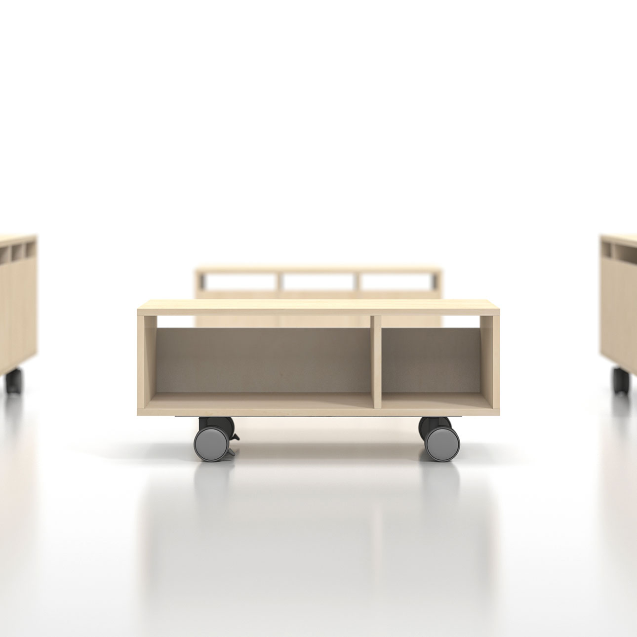 Storage Cart キャスター付きプリンター台 1段タイプ(A3用紙収納)