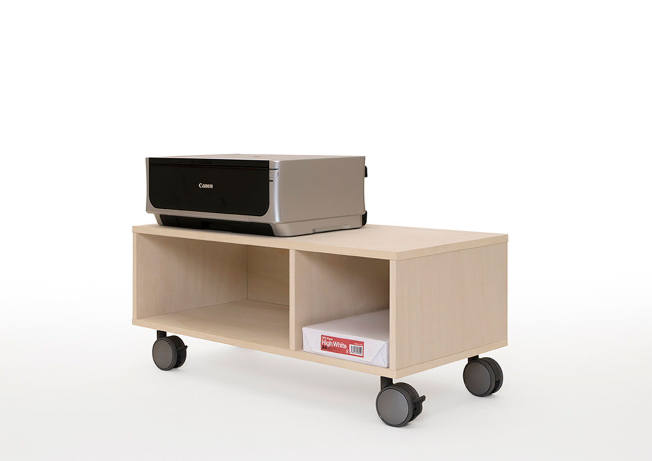 Storage Cart キャスター付きプリンター台 1段タイプ(A3用紙収納)