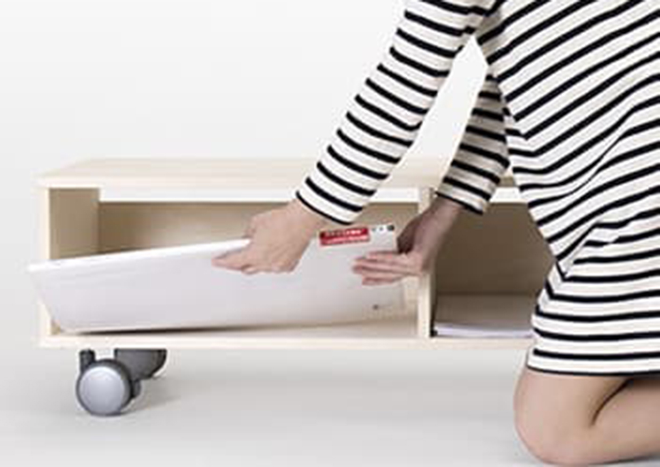 Storage Cart キャスター付きプリンター台 1段タイプ(A3用紙収納)