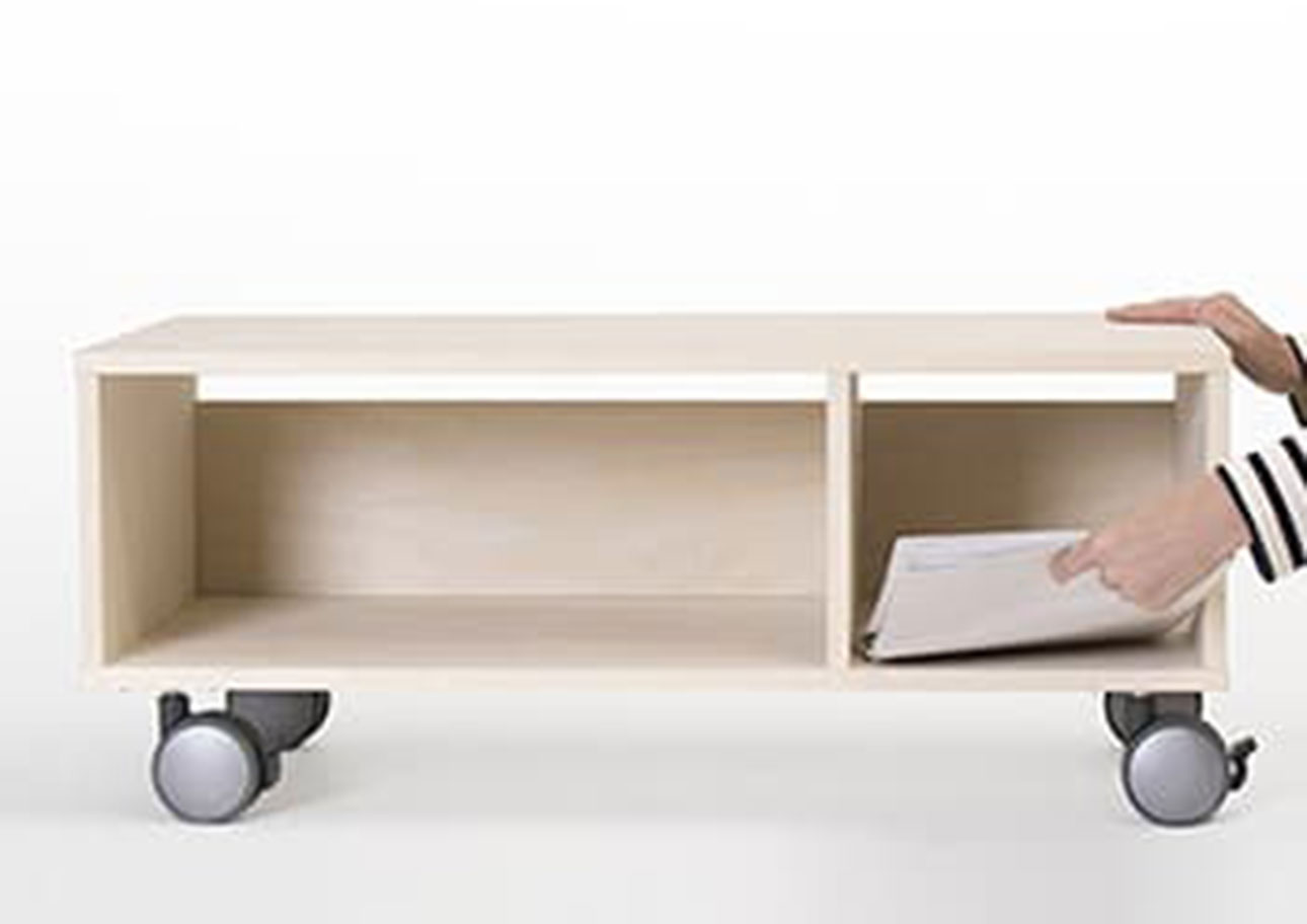 Storage Cart キャスター付きプリンター台 1段タイプ(A3用紙収納)