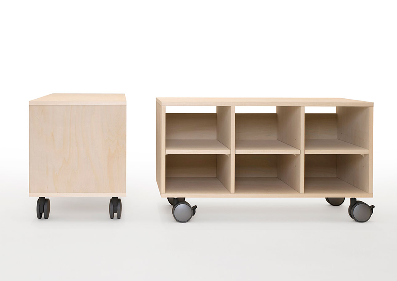 Storage Cart キャスター付きプリンター台 2段タイプ(A4用紙収納)