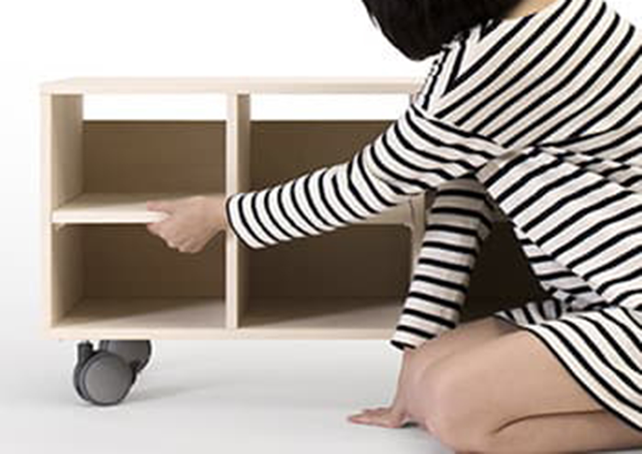 Storage Cart キャスター付きプリンター台 1段タイプ(A4用紙収納)