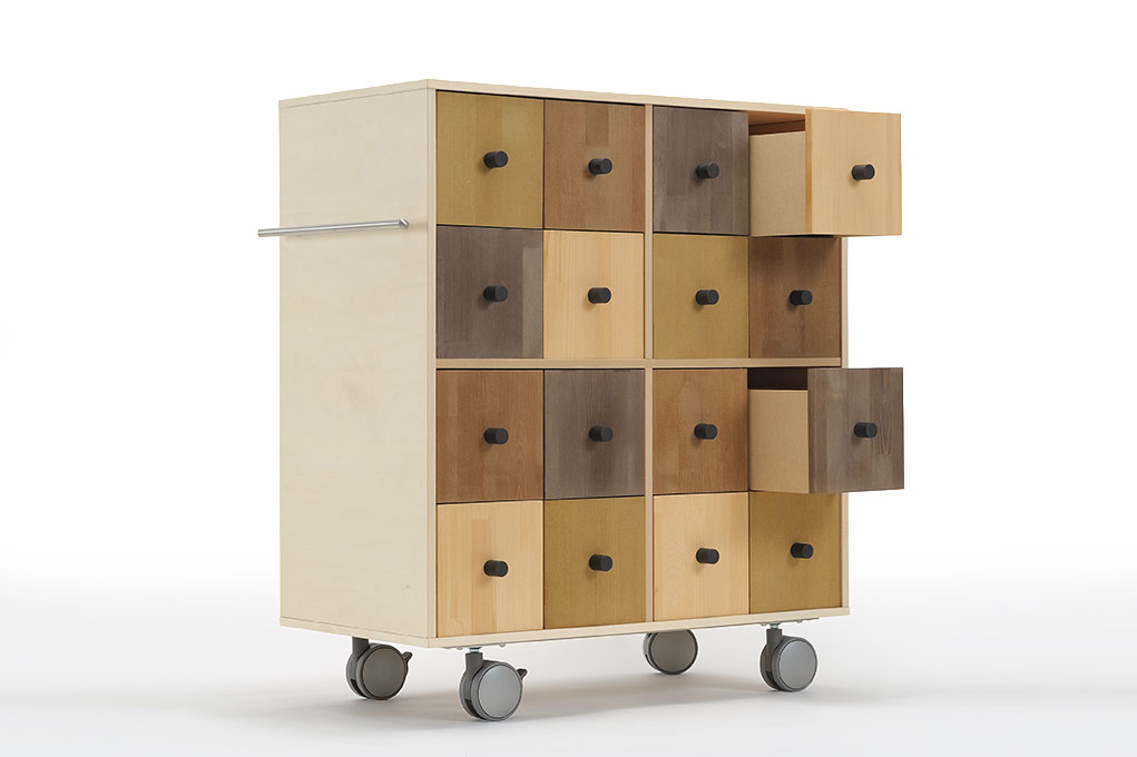 Storage Cart キャスター付き収納カート CDチェスト 4段×4列