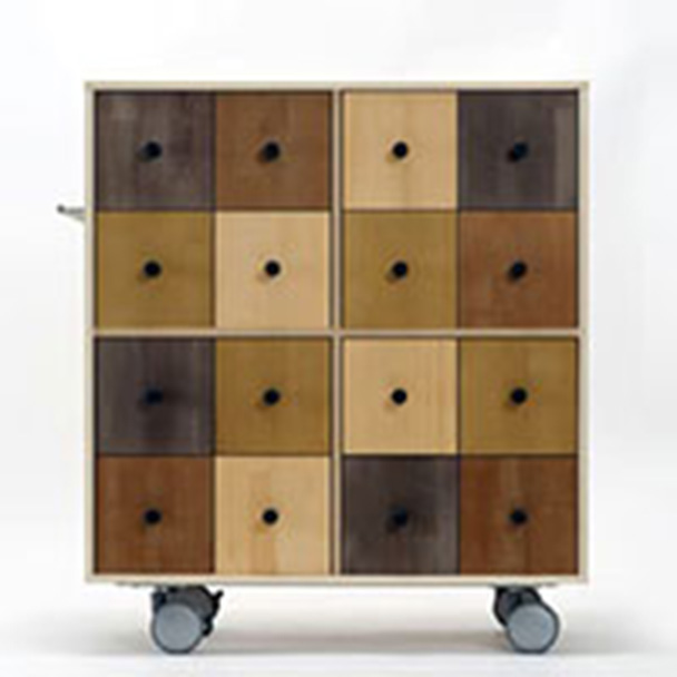 Storage Cart キャスター付き CDチェスト 4列 ハイタイプ