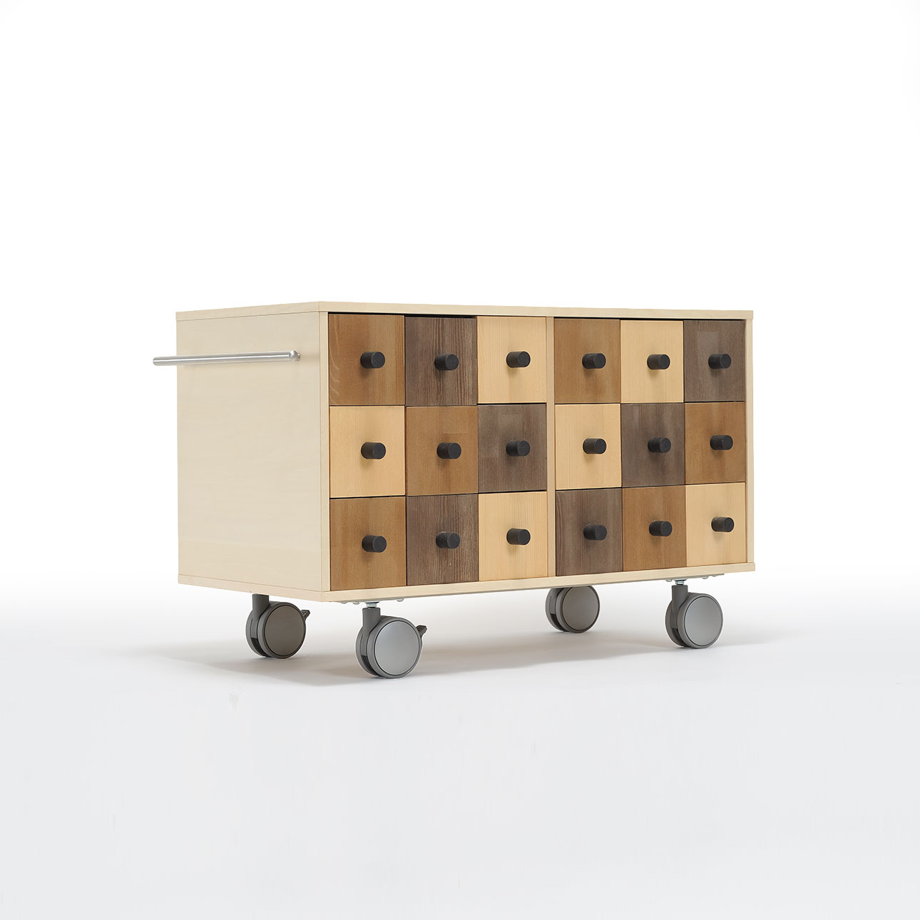 Storage Cart キャスター付き収納カート 小物チェスト 3段×6列 ロータイプ