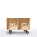 Storage Cart キャスター付き収納カート カラーチェスト ロータイプ 自分で組み合わせ