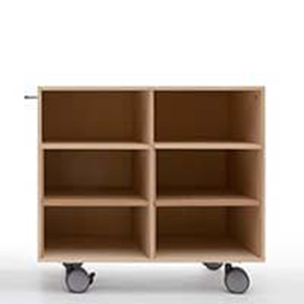 SCM-G2 Storage Cart キャスター付き A4書類・ファイル収納カート 2段 ミドルタイプ