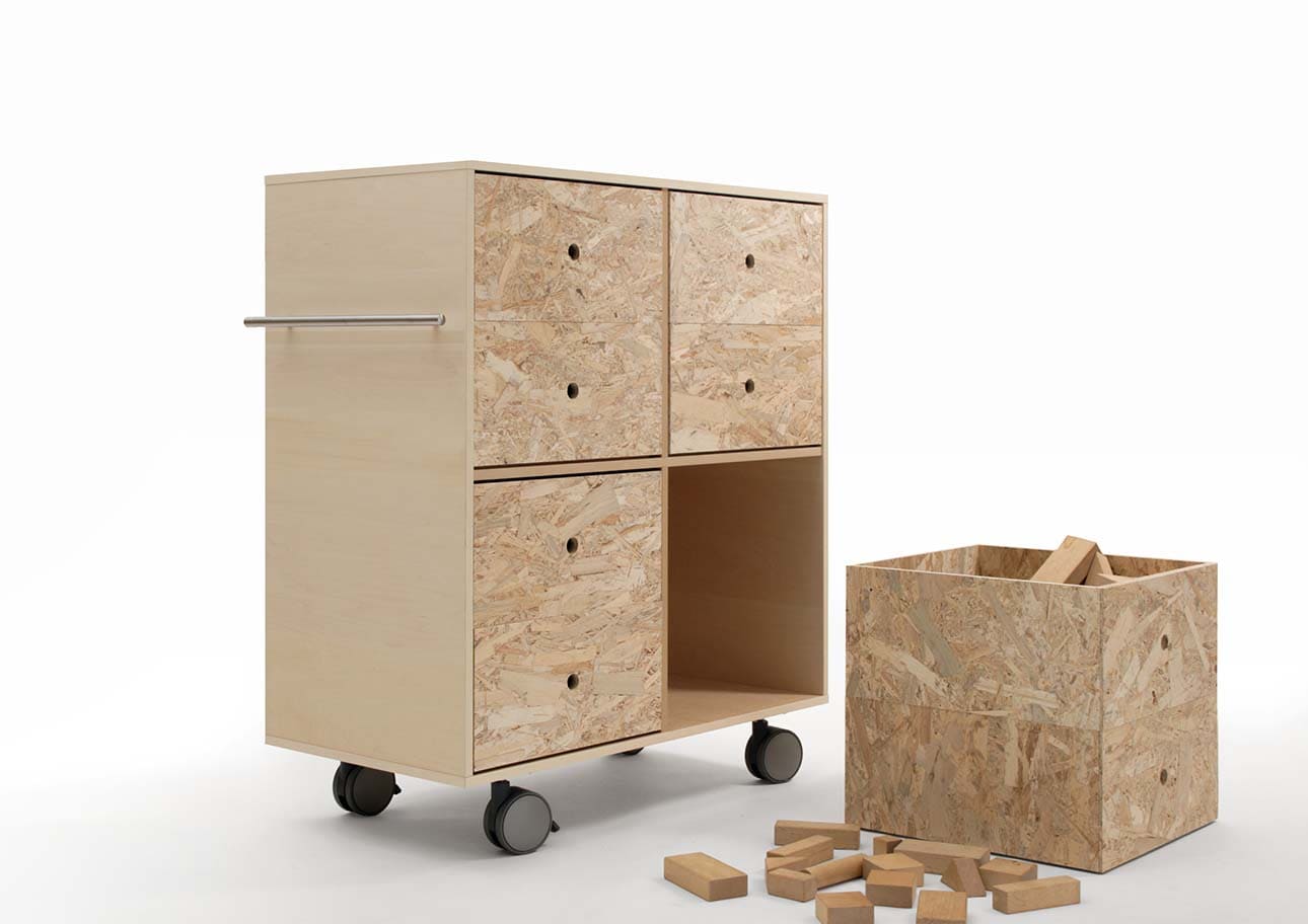 Storage Cart キャスター付き収納カート 標準タイプ 玩具箱 4段×2列