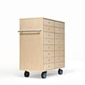 Storage Cart キャスター付き収納カート 標準タイプ A4書類引き出し収納カート 浅め