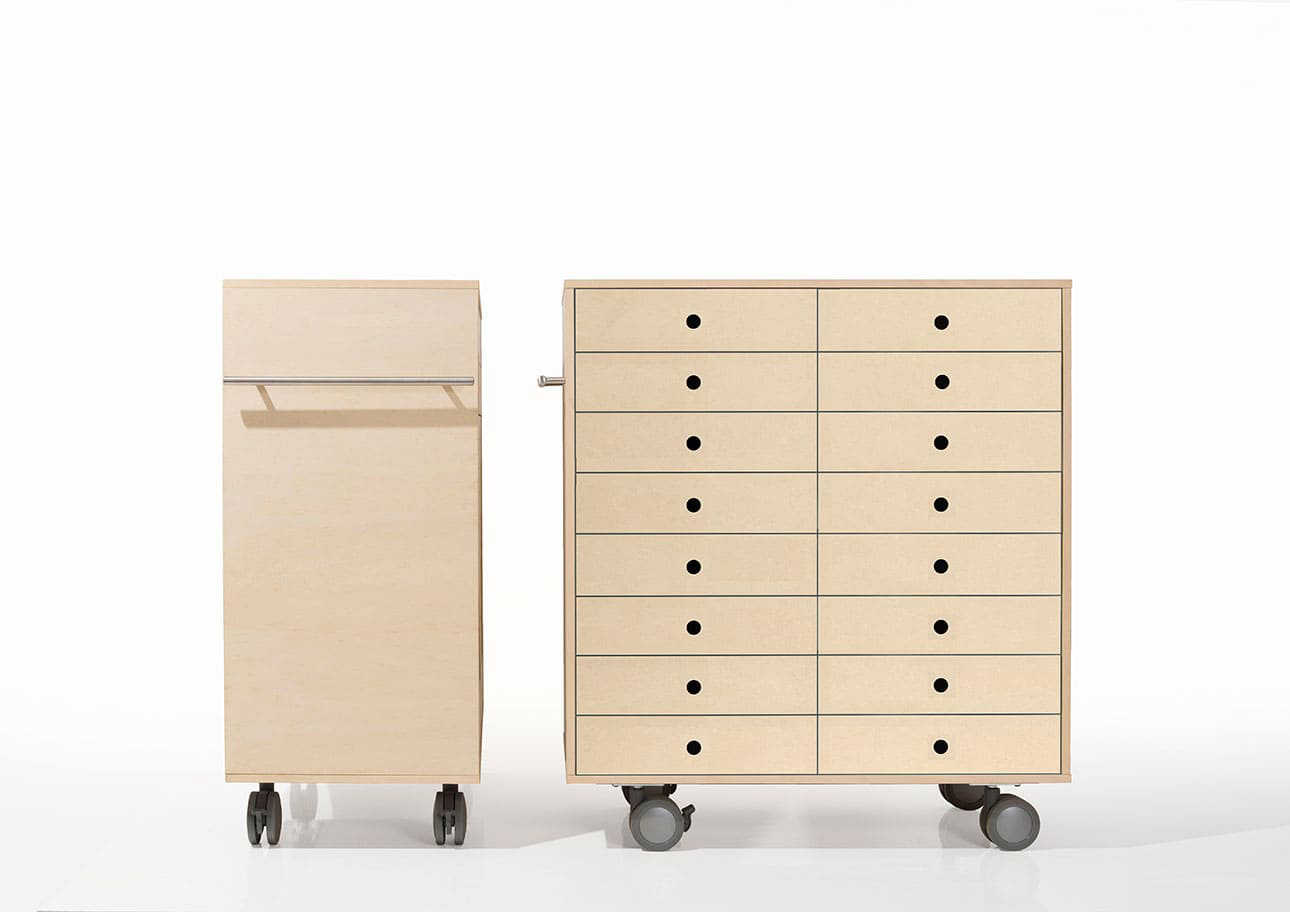 Storage Cart キャスター付き収納カート 標準タイプ A4書類引き出し収納カート 浅め