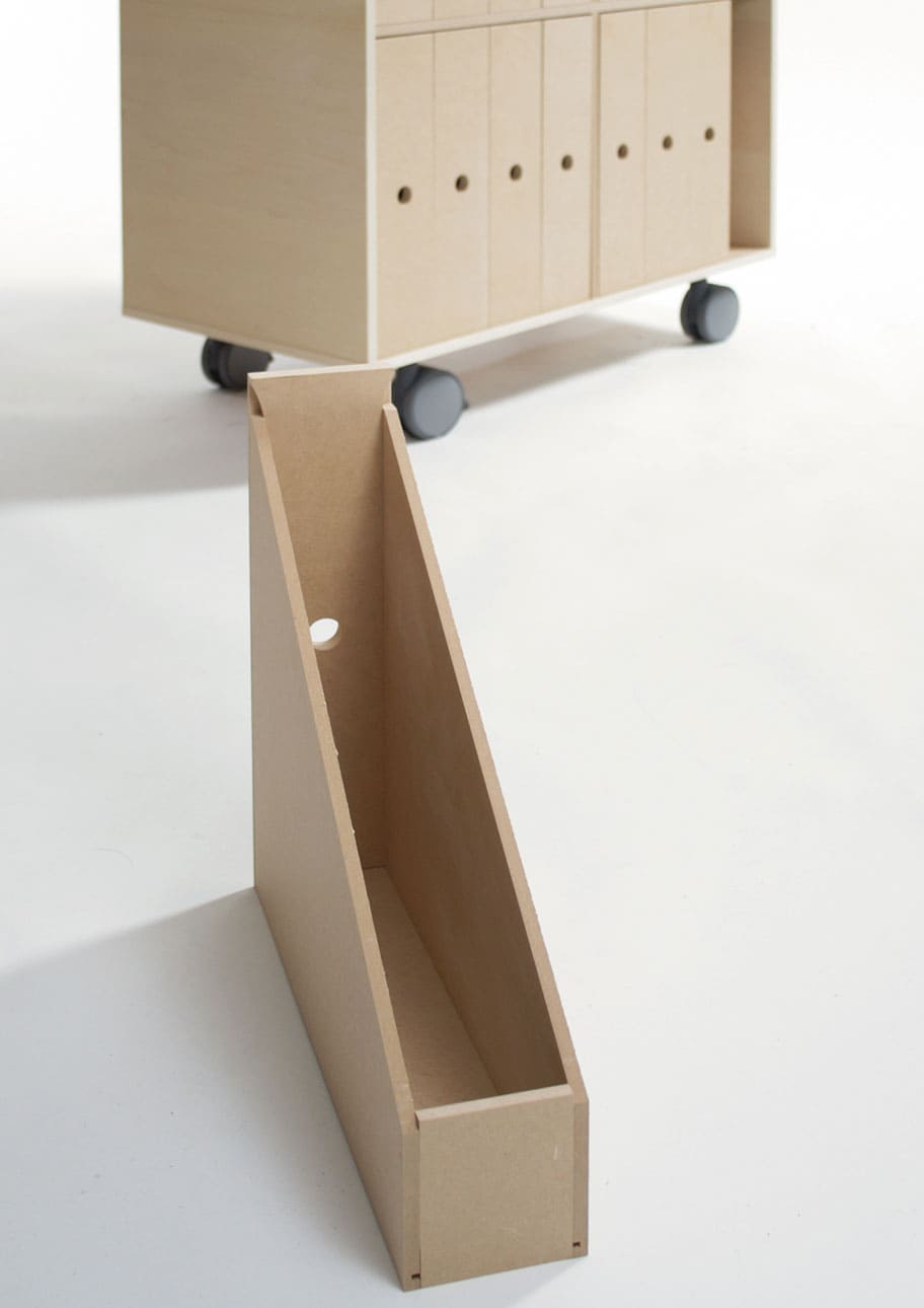 Storage Cart キャスター付き収納カート 標準タイプ ファイルボックス 2段×8列