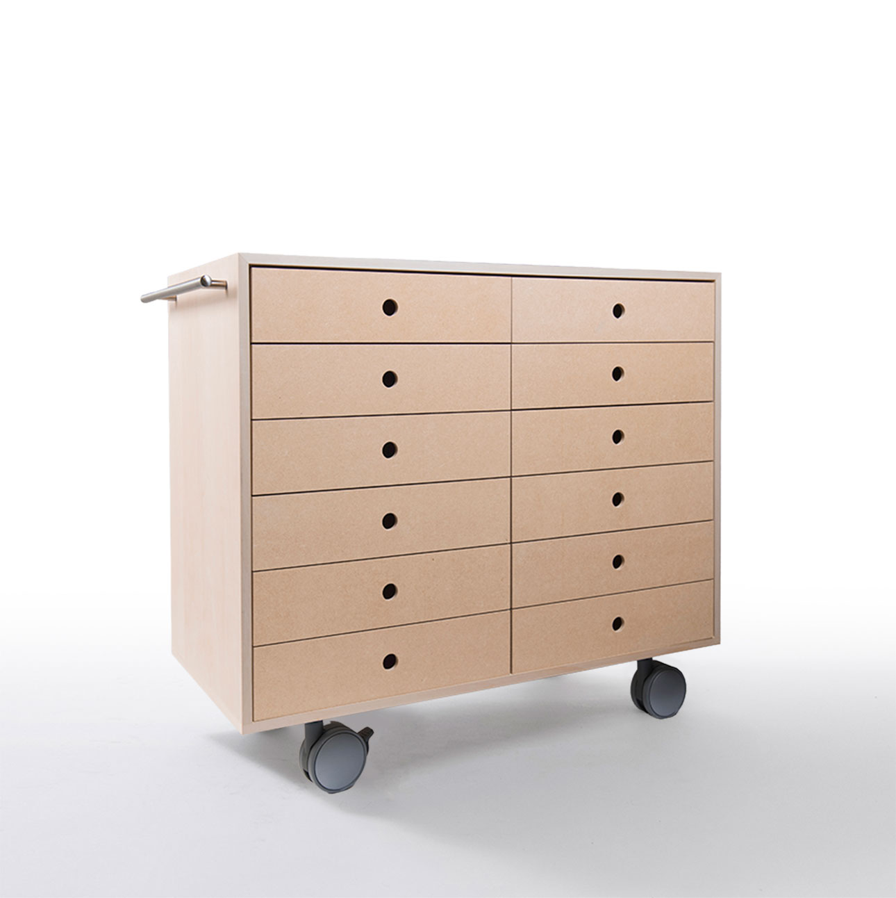 Storage Cart キャスター付き収納カート A4書類引き出し収納カート ミドルタイプ