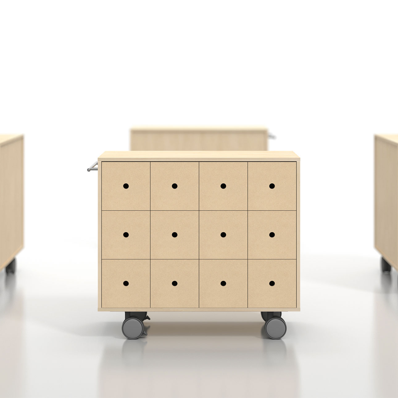 Storage Cart キャスター付き収納カート CD引き出し収納カート ミドルタイプ