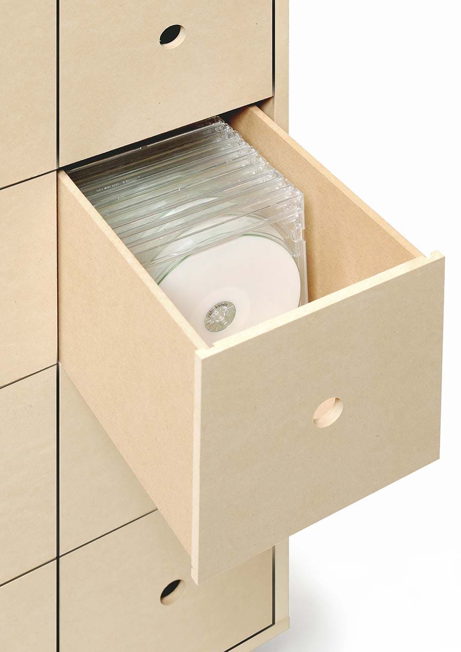 Storage Cart キャスター付き収納カート CD引き出し収納カート ミドルタイプ