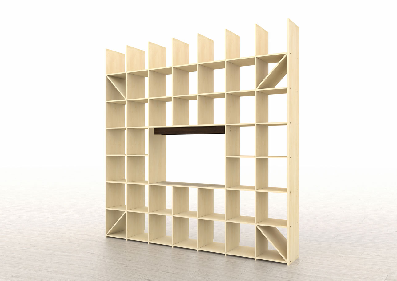 開口部のある本棚 奥行350mm