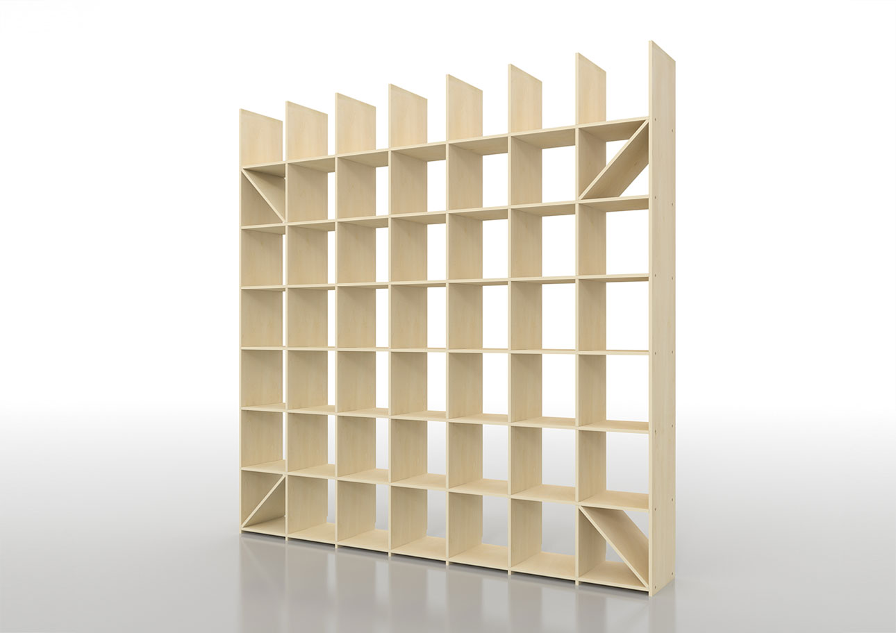 壁一面の本棚 奥行350mm