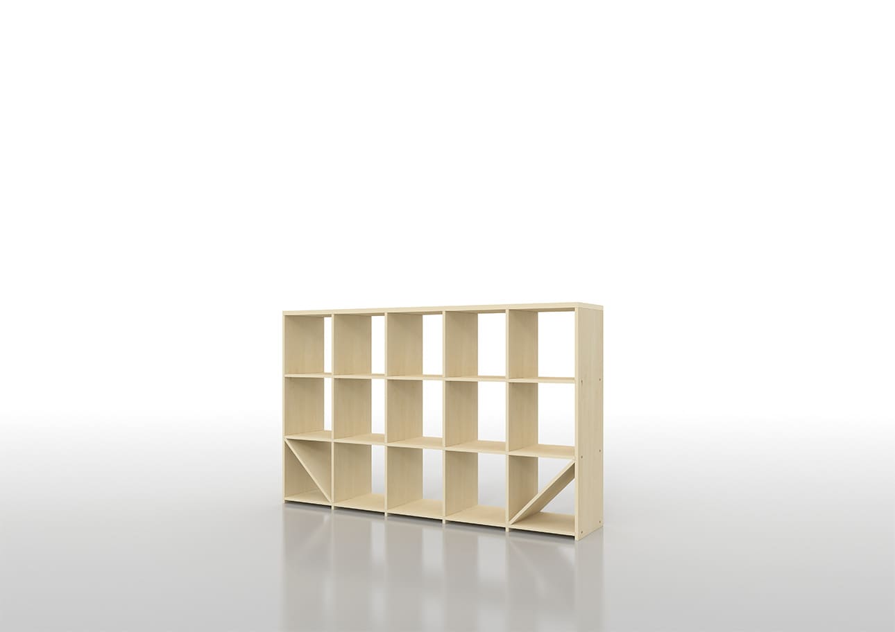 Shelf ロータイプ本棚 奥行350mm 縦3コマ×横5コマ