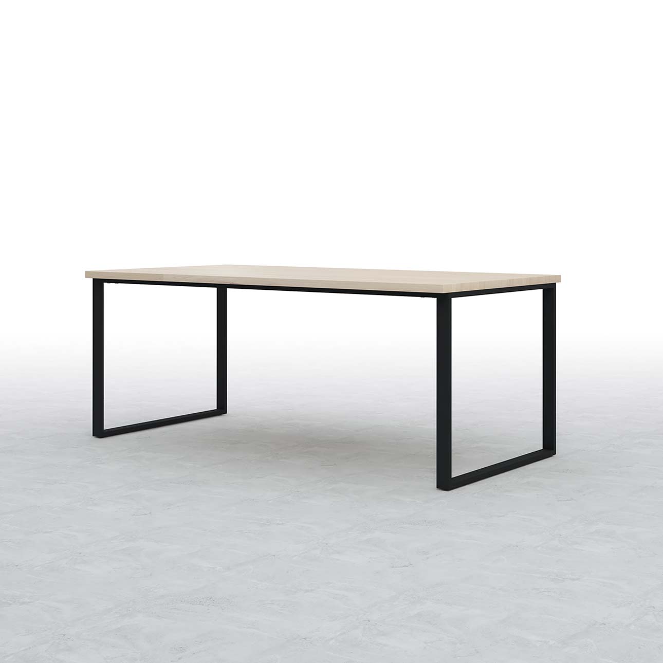 ダイニングテーブル スチール脚（RO） 幅1800×奥行900㎜ ラバーウッド